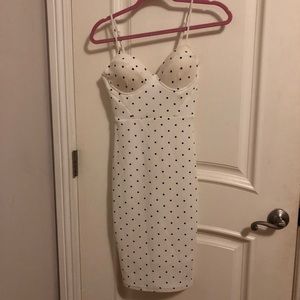 Polka Dot White Dress